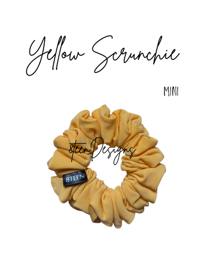 MINI Yellow Scrunchie | Hair Accessory