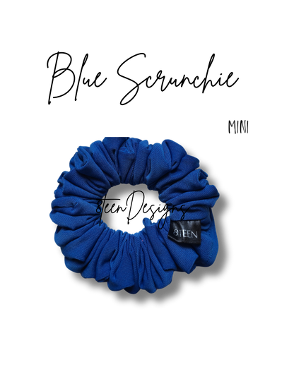 MINI Blue Scrunchie | Hair Accessory