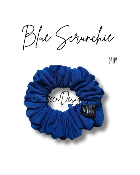 MINI Blue Scrunchie | Hair Accessory