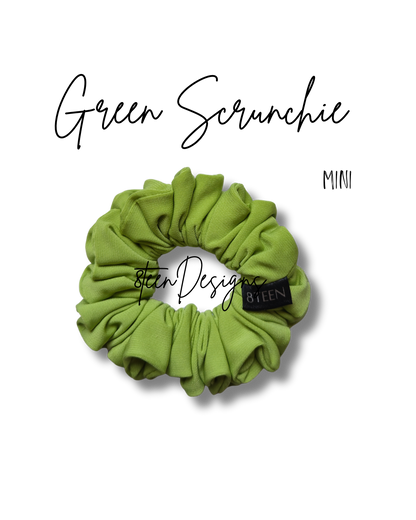 MINI Green Scrunchie | Hair Accessory