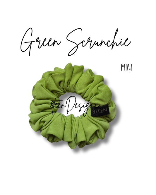 MINI Green Scrunchie | Hair Accessory