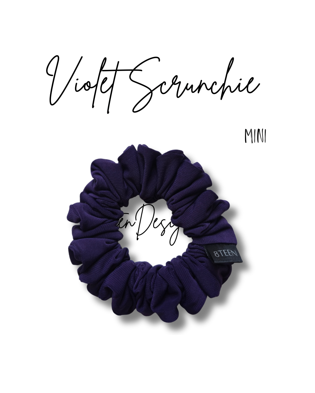 MINI Violet Scrunchie | Hair Accessory