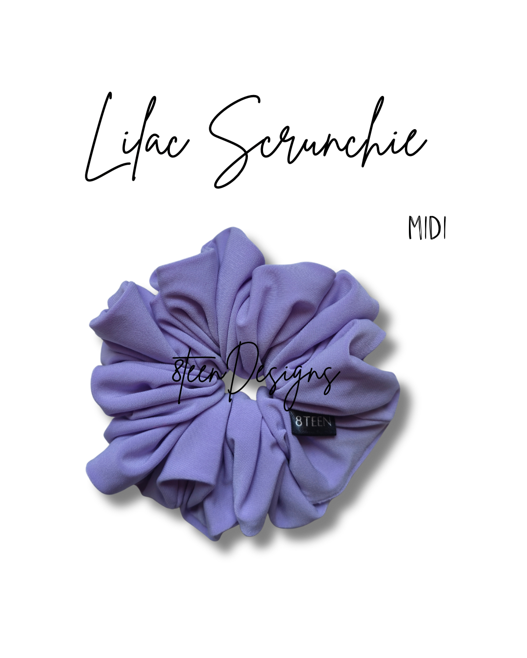 MIDI Lilac Scrunchie | Medium Oversized Hair Accessory