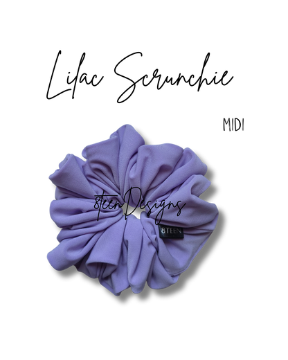 MIDI Lilac Scrunchie | Medium Oversized Hair Accessory