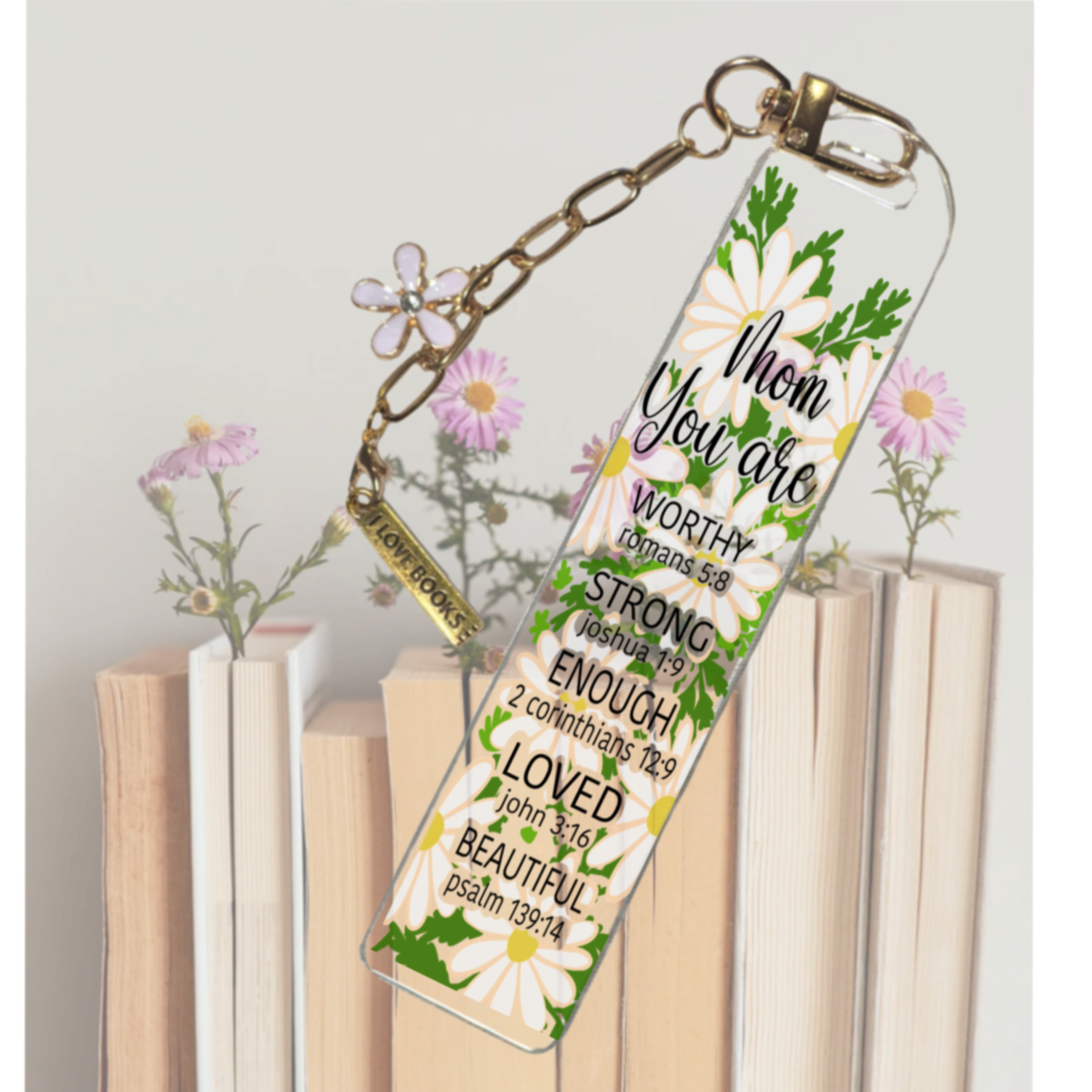 Bookmark for Mom | Book Lover Gift | Acrylic Bookmark | Cute Reading Accessory Gift | Aesthetic Bookmark |Custom Bookmark