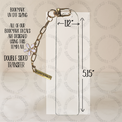 Mother’s Day UV DTF BOOKMARK Transfer Collection 💕 | Bookmark Transfer Wrap | Transfer ONLY