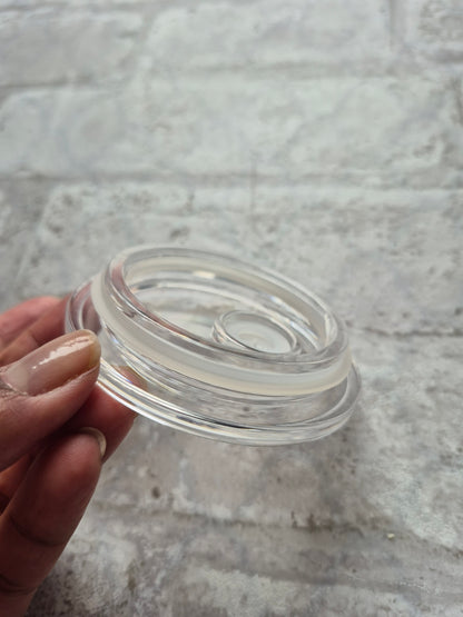 Acrylic Lid for 16oz Glass Cup | Replacement Lid for Bamboo Lid for Drinking Glass