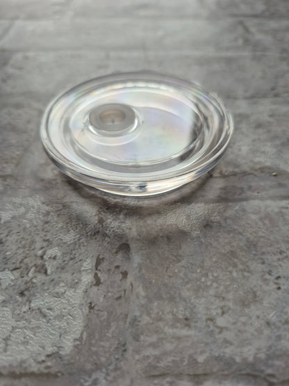 Acrylic Lid for 16oz Glass Cup | Replacement Lid for Bamboo Lid for Drinking Glass