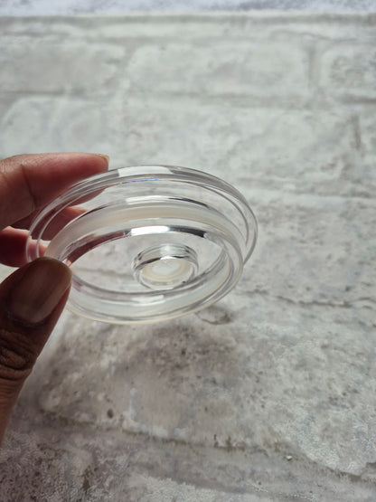 Acrylic Lid for 16oz Glass Cup | Replacement Lid for Bamboo Lid for Drinking Glass