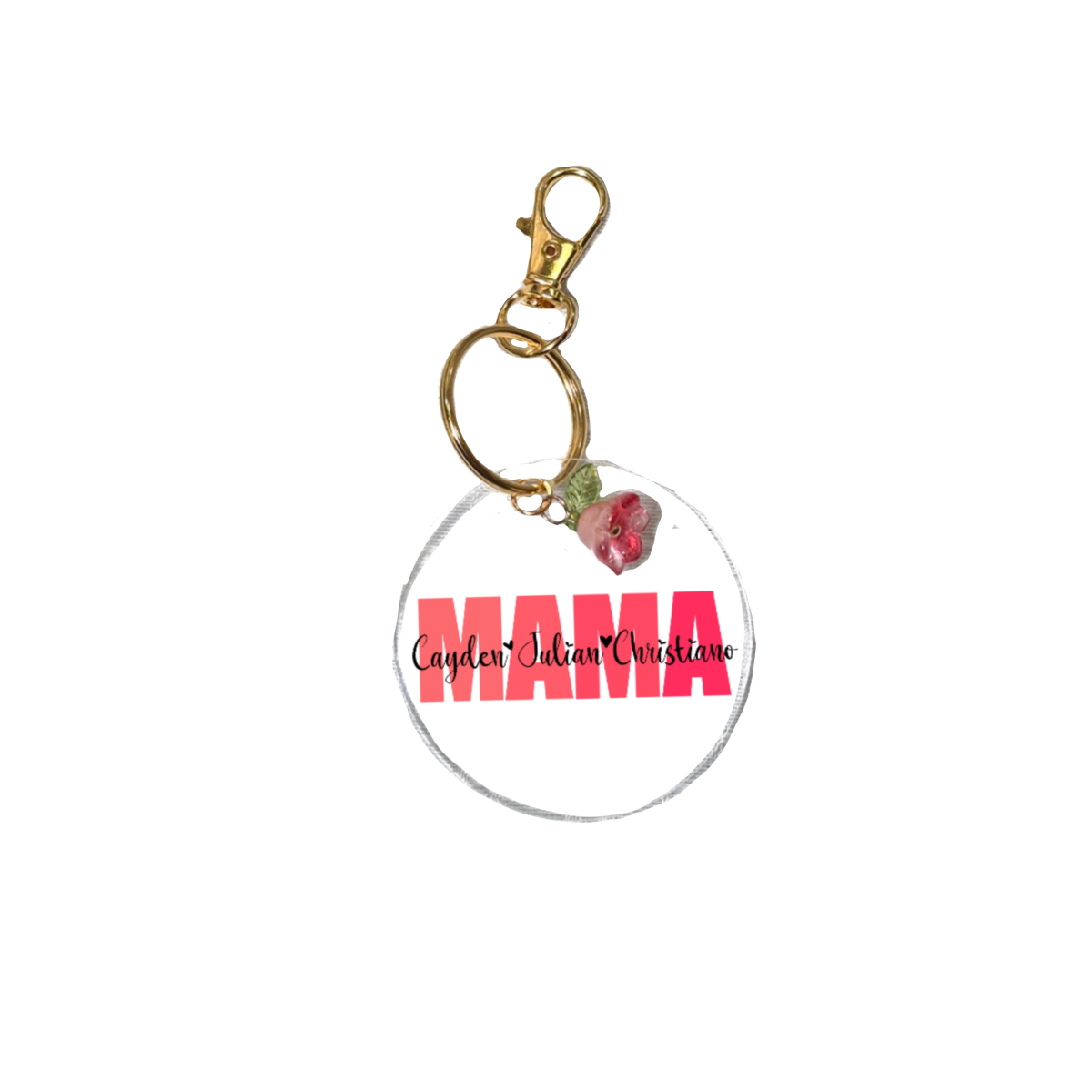 Acrylic Keychain | Personalized Custom Name Keychain for Mom | Cute Aesthetic Keyring Gift | Cute Bag Charm