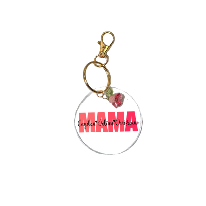 Acrylic Keychain | Personalized Custom Name Keychain for Mom | Cute Aesthetic Keyring Gift | Cute Bag Charm