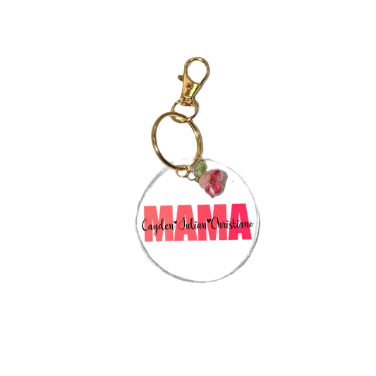Acrylic Keychain | Personalized Custom Name Keychain for Mom | Cute Aesthetic Keyring Gift | Cute Bag Charm