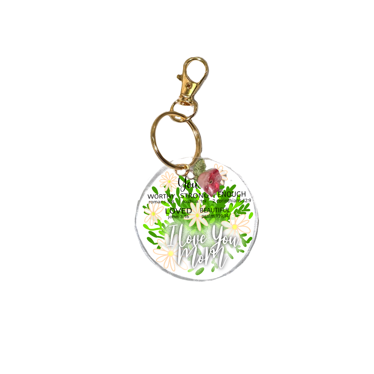 Acrylic Keychain | Keychain for Mom | Cute Aesthetic Keyring Gift | Cute Bag Charm
