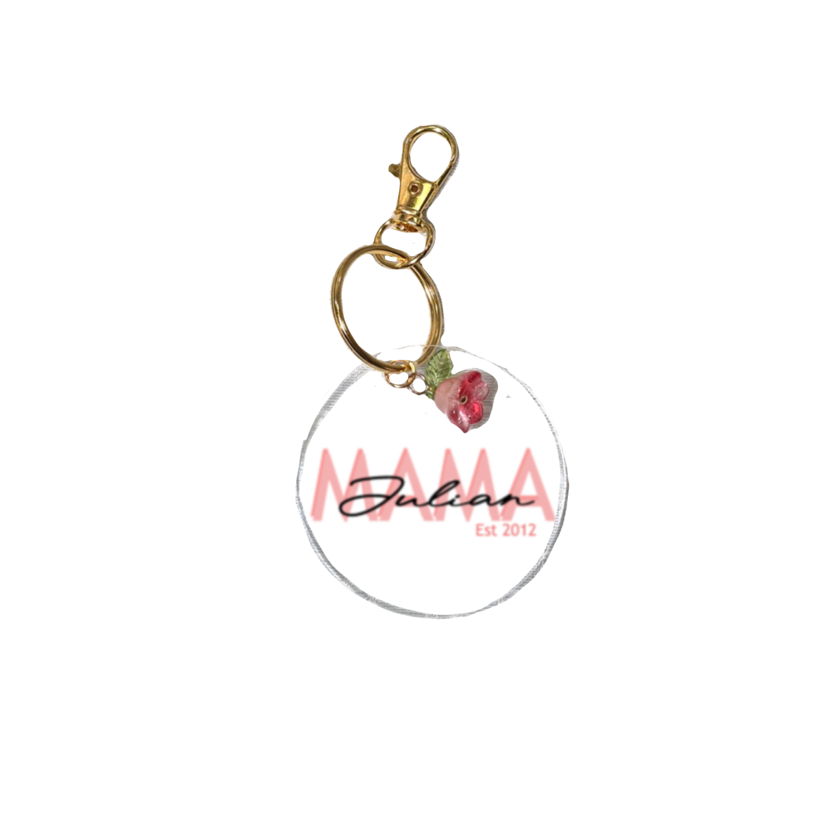 Acrylic Keychain | Personalized Custom Name Keychain for Mom | Cute Aesthetic Keyring Gift | Cute Bag Charm