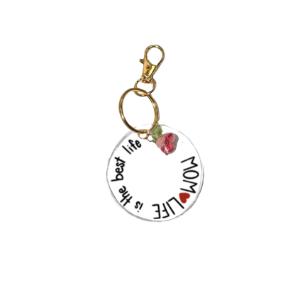 Acrylic Keychain | Keychain for Mom | Cute Aesthetic Keyring Gift | Cute Bag Charm