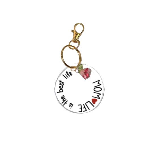 Acrylic Keychain | Keychain for Mom | Cute Aesthetic Keyring Gift | Cute Bag Charm