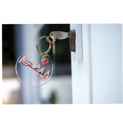 Acrylic Keychain | Personalized Custom Name Keychain for Mom | Cute Aesthetic Keyring Gift | Cute Bag Charm
