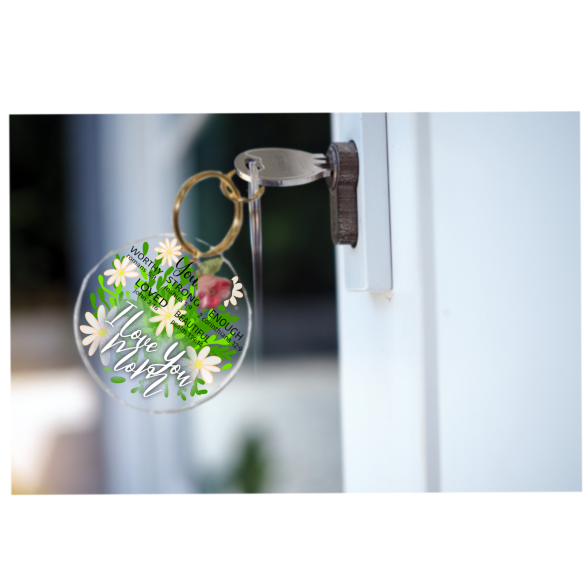 Acrylic Keychain | Keychain for Mom | Cute Aesthetic Keyring Gift | Cute Bag Charm