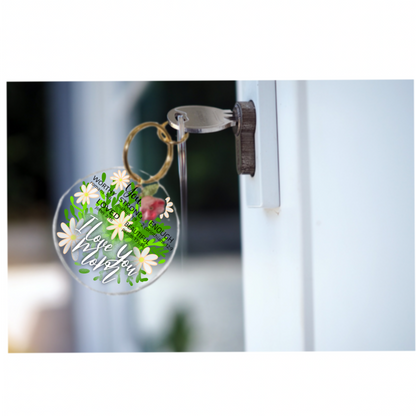 Acrylic Keychain | Keychain for Mom | Cute Aesthetic Keyring Gift | Cute Bag Charm