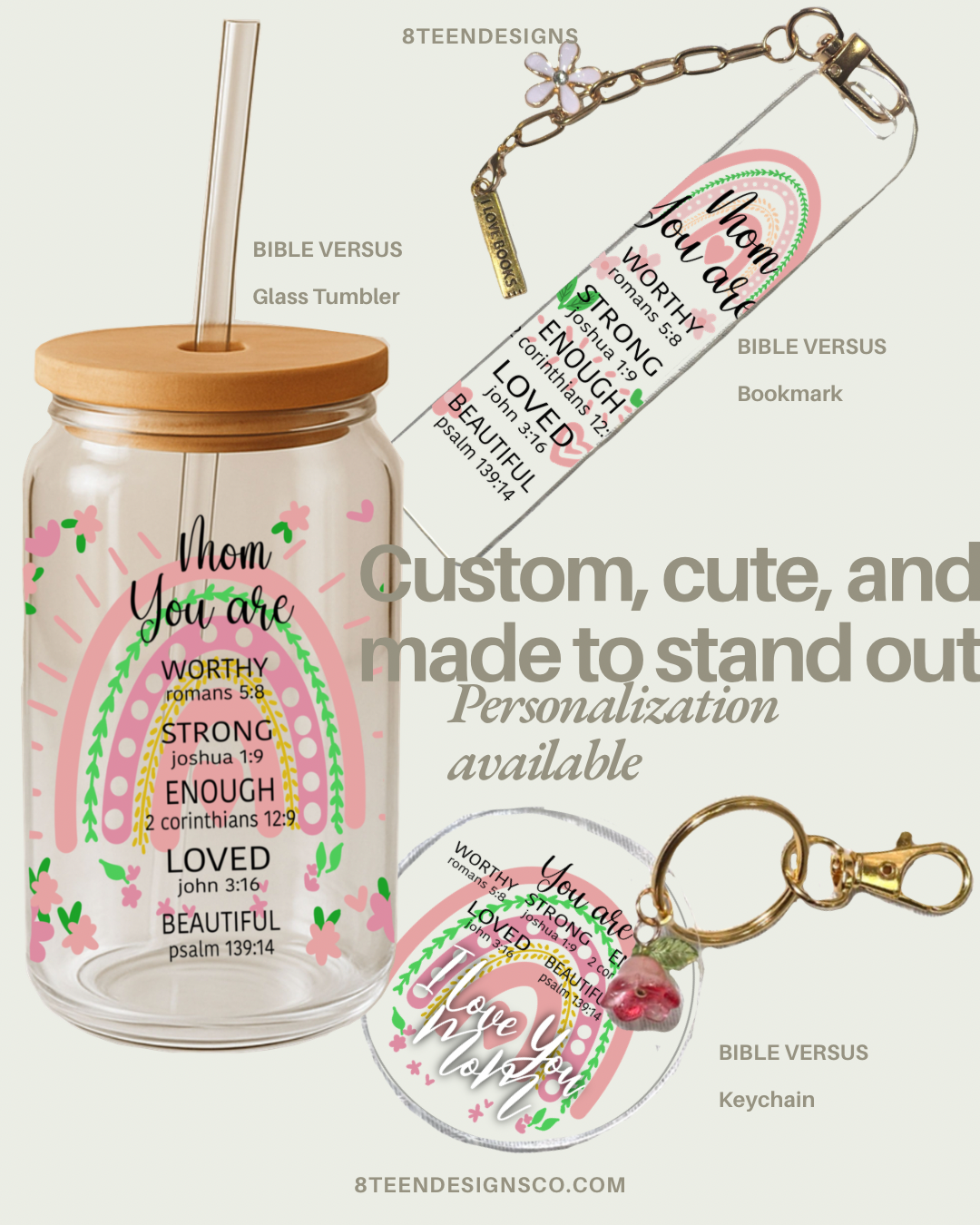 Bookmark for Mom | Book Lover Gift | Acrylic Bookmark | Cute Reading Accessory Gift | Aesthetic Bookmark |Custom Bookmark