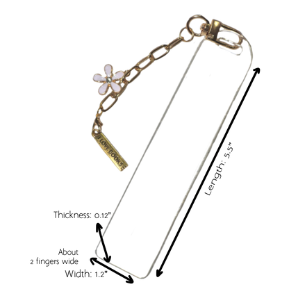Bookmark for Mom | Personalized Custom Name Book Lover Gift | Acrylic Bookmark | Cute Reading Accessory Gift | Aesthetic Bookmark |Custom Bookmark