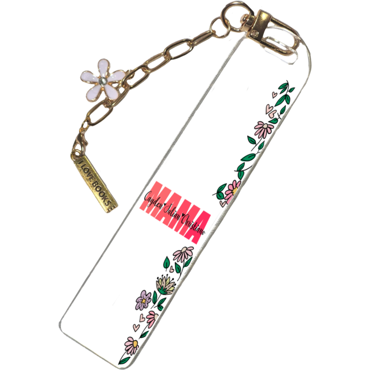 Bookmark for Mom | Personalized Custom Name Book Lover Gift | Acrylic Bookmark | Cute Reading Accessory Gift | Aesthetic Bookmark |Custom Bookmark
