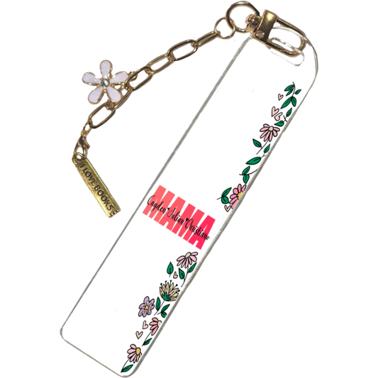 Bookmark for Mom | Personalized Custom Name Book Lover Gift | Acrylic Bookmark | Cute Reading Accessory Gift | Aesthetic Bookmark |Custom Bookmark