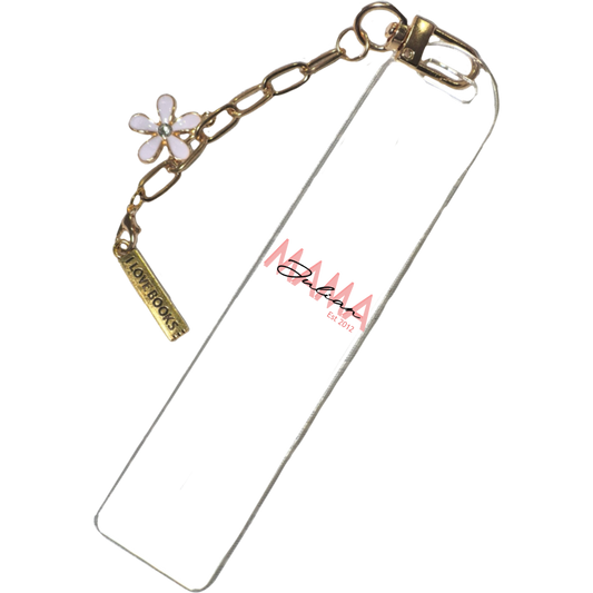 Bookmark for Mom | Personalized Custom Name Book Lover Gift | Acrylic Bookmark | Cute Reading Accessory Gift | Aesthetic Bookmark |Custom Bookmark