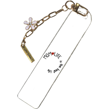Bookmark for Mom | Book Lover Gift | Acrylic Bookmark | Cute Reading Accessory Gift | Aesthetic Bookmark |Custom Bookmark