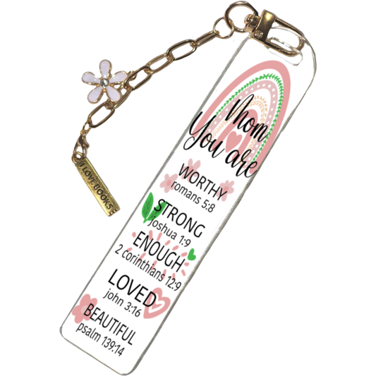 Bookmark for Mom | Book Lover Gift | Acrylic Bookmark | Cute Reading Accessory Gift | Aesthetic Bookmark |Custom Bookmark