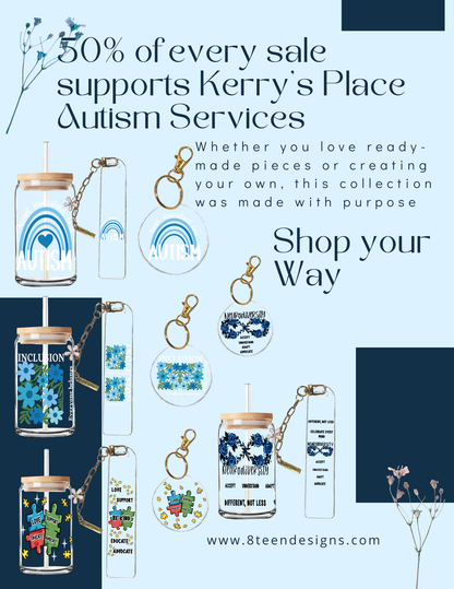 Autism Awareness Collection | Bookmark UV DTF Transfer Bundle