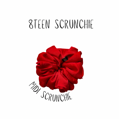 MIDI Cherry Street Scrunchie | Red Scrunchie | Medium Oversized Hair Accessory
