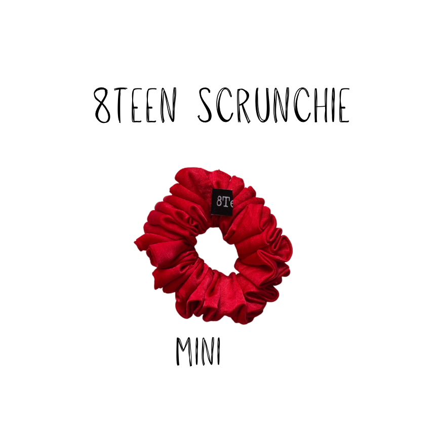 MINI Cherry Street Scrunchie | Red Scrunchie | Smaller Oversized Hair Accessory