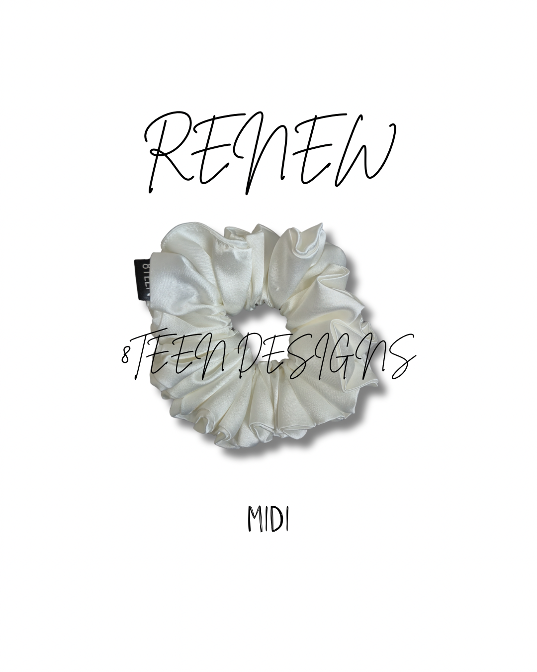 Midi RENEW Satin Scrunchie | Hair Accessory