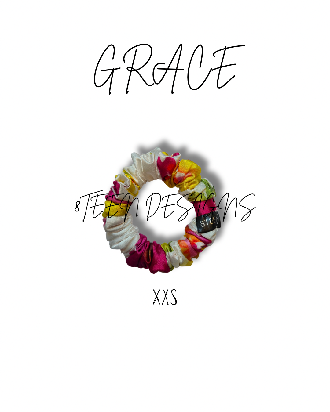 XXS GRACE Satin Scrunchie | Hair Accessory