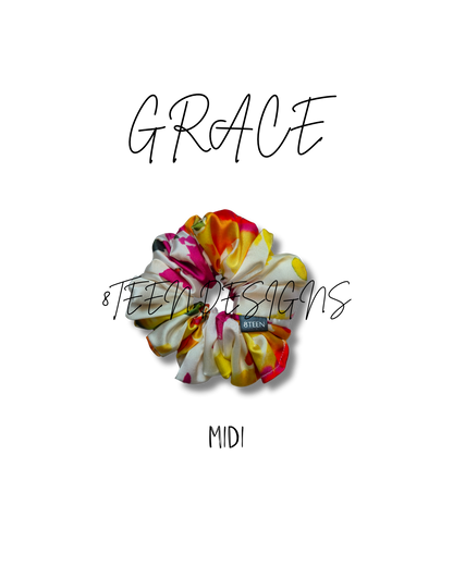 Midi GRACE Satin Scrunchie | Hair Accessory
